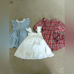 NEXT IRIS & IVY JANIE AND JACK Girls 1.5-2Y 24M Dress Bundle Summer Lot 3 Piece